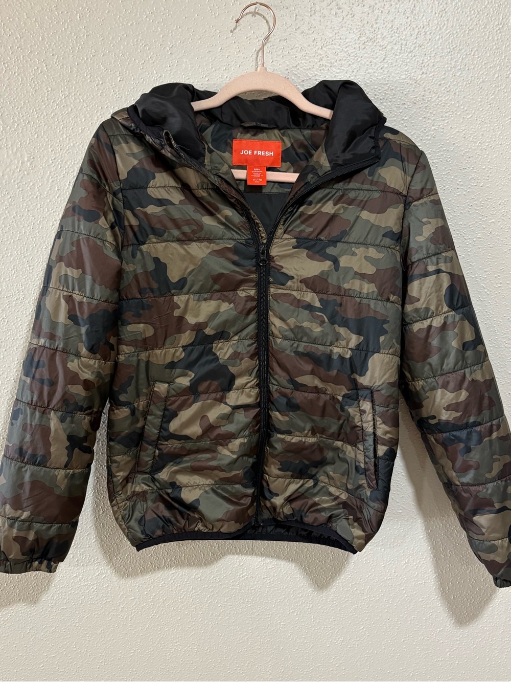 Joe Fresh Kids Camo Puffer Jacket – Boys XL (14)